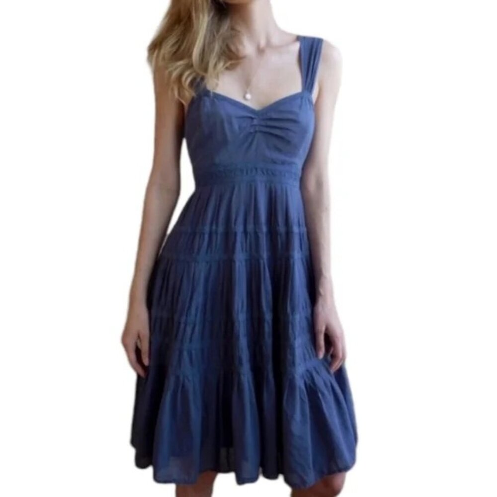 Anthropologie MAEVE Things and Joys Tiered Sun Dress Size 4